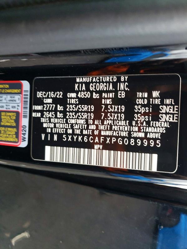 Aukcja sprzedaży 2023 Kia Sportage, vin: 5XYK6CAFXPG089995, numer aukcji: 45800576