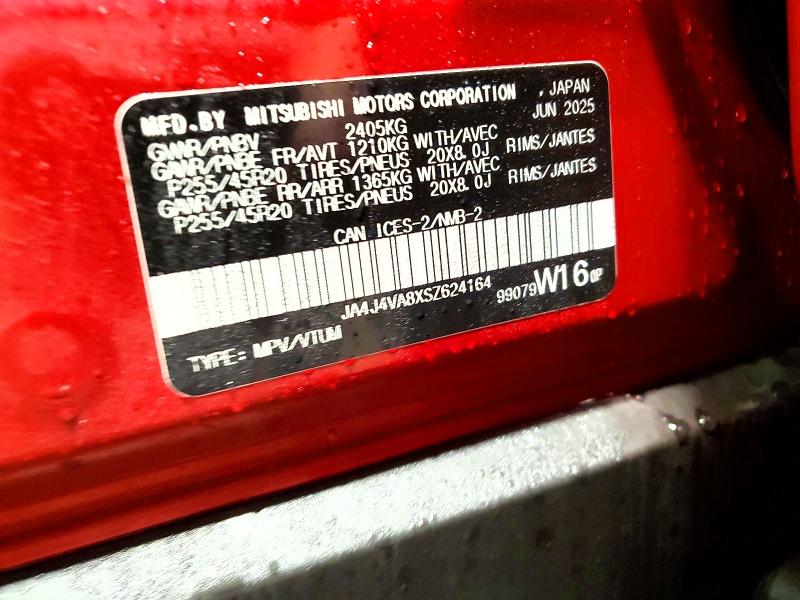 Aukcja sprzedaży 2025 Mitsubishi Outlander, vin: JA4J4VA8XSZ624164, numer aukcji: 45735546