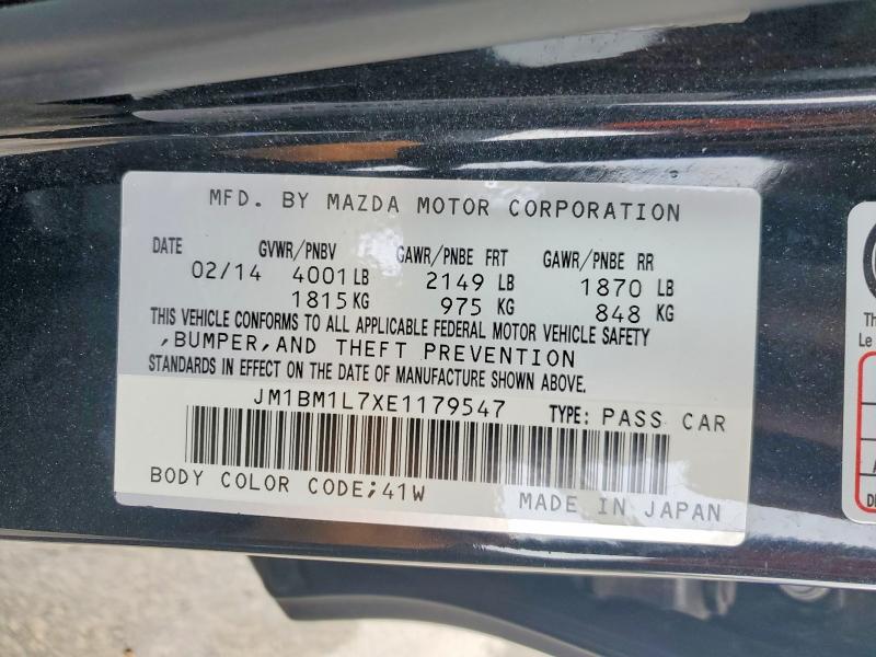 Продаж на аукціоні авто 2014 Mazda 3, vin: JM1BM1L7XE1179547, номер лоту: 47875026