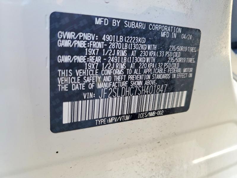 Продажа на аукционе авто 2025 Subaru Forester, vin: JF2SLDHC7SH401847, номер лота: 79767485