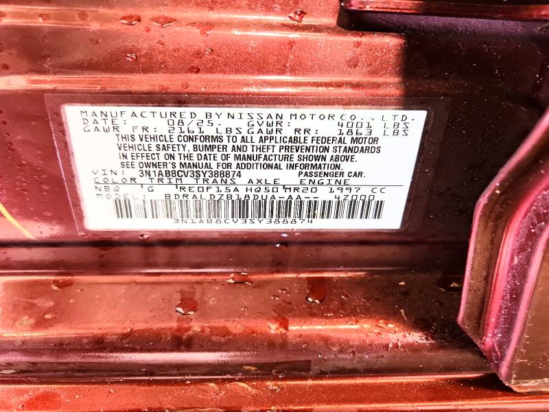 Aukcja sprzedaży 2025 Nissan Sentra, vin: 3N1AB8CV3SY388874, numer aukcji: 50596806
