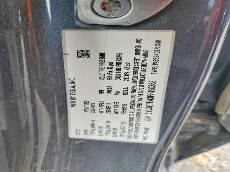 Aukcja sprzedaży 2023 Tesla Model 3, vin: 5YJ3E1EA3PF490368, numer aukcji: 47778826