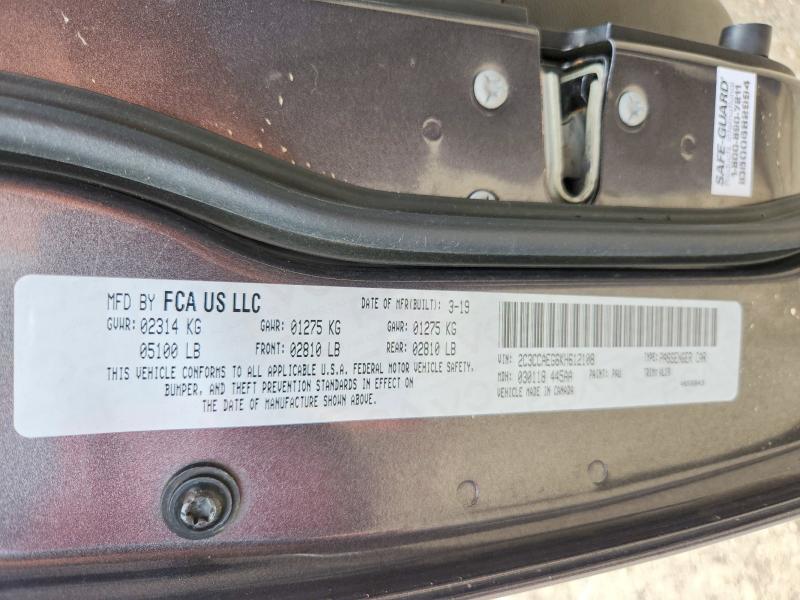 Продажа на аукционе авто 2019 Chrysler 300, vin: 2C3CCAEG6KH612108, номер лота: 47431166