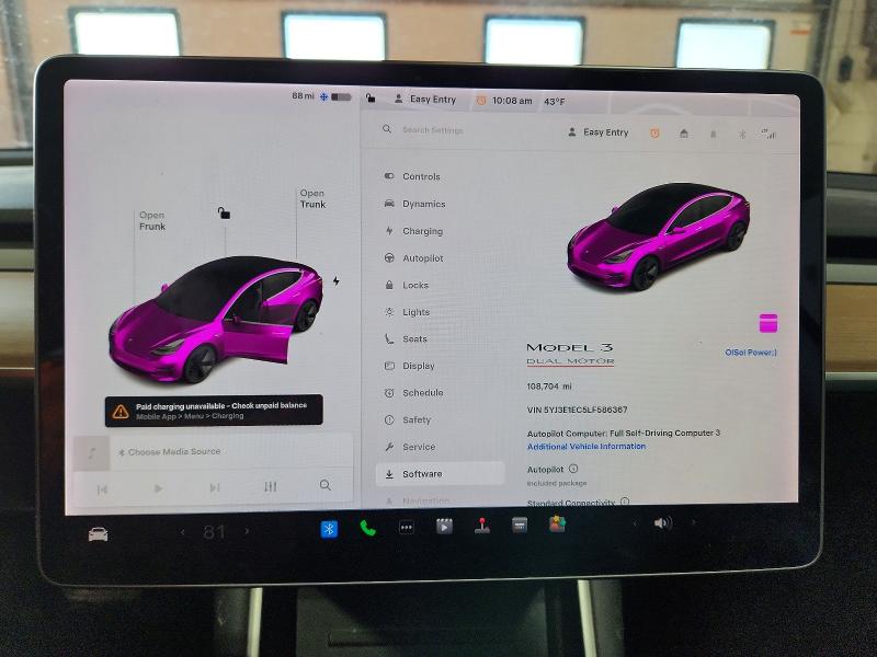 Aukcja sprzedaży 2020 Tesla 3, vin: 5YJ3E1EC5LF586367, numer aukcji: 79905475