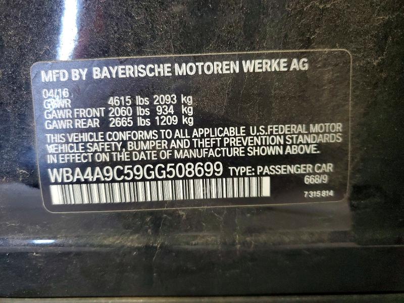 Продаж на аукціоні авто 2016 Bmw 428, vin: WBA4A9C59GG508699, номер лоту: 46215136