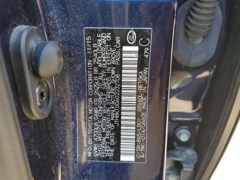 Продажа на аукционе авто 2016 Lexus Es 350, vin: JTHBK1GG6G2232708, номер лота: 47638696
