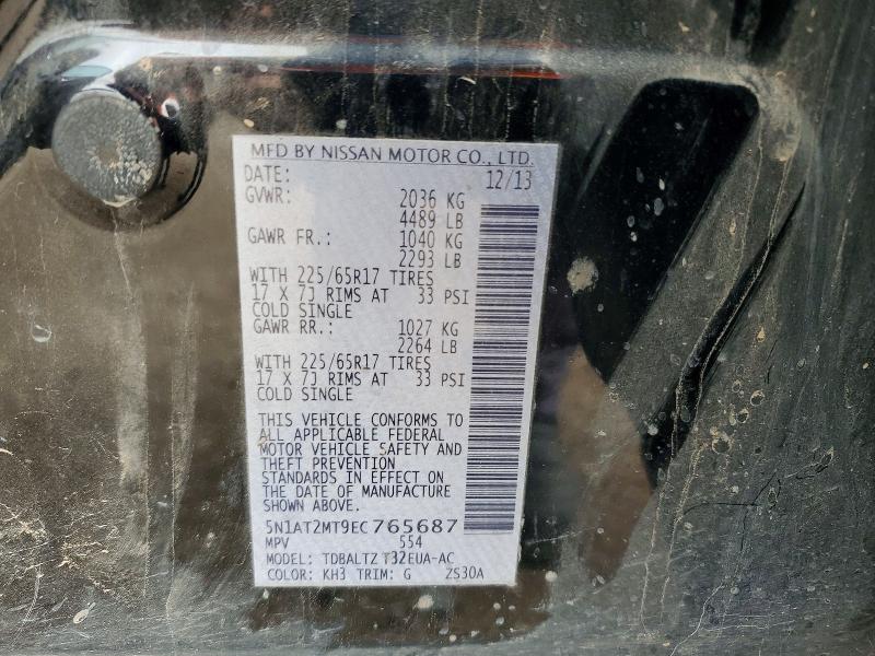 Aukcja sprzedaży 2014 Nissan Rogue, vin: 5N1AT2MT9EC765687, numer aukcji: 79096125