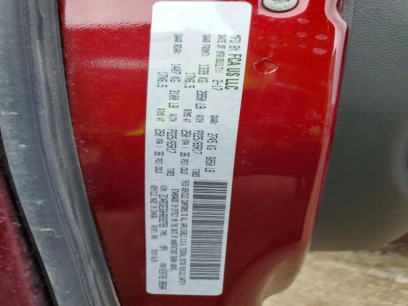47761006 :رقم المزاد ، 2C4RDGEG6HR692759 vin ، 2017 Dodge Grand Caravan مزاد بيع