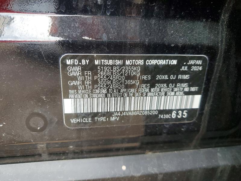 Продаж на аукціоні авто 2024 Mitsubishi Outlander, vin: JA4J4VA86RZ085200, номер лоту: 41637956