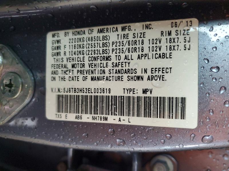 Продажа на аукционе авто 2014 Acura Rdx, vin: 5J8TB3H53EL003619, номер лота: 45828416