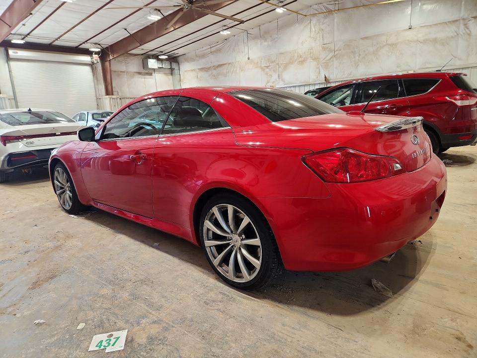 47135696 :رقم المزاد ، JN1CV6FE1AM351873 vin ، 2010 Infiniti G37 Convertible مزاد بيع
