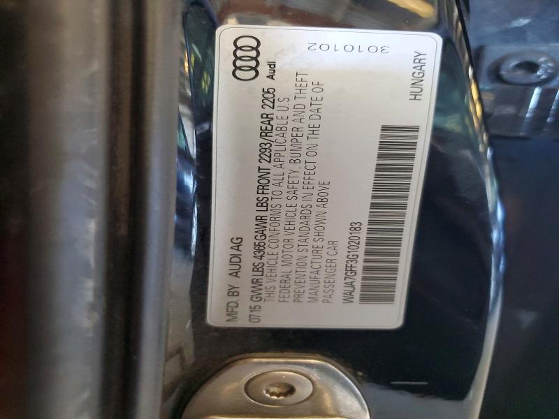 Продажа на аукционе авто 2016 Audi A3, vin: WAUA7GFF3G1020183, номер лота: 45861766
