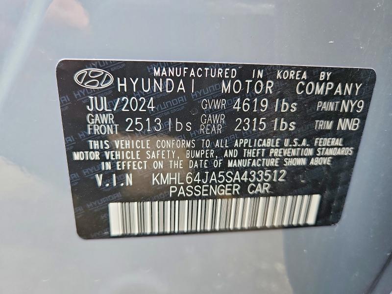 Продажа на аукционе авто 2025 Hyundai Sonata, vin: KMHL64JA5SA433512, номер лота: 46520776