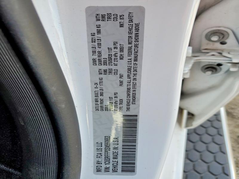 Продажа на аукционе авто 2025 Ram 1500, vin: 1C6SRFFP0SN560653, номер лота: 46507796