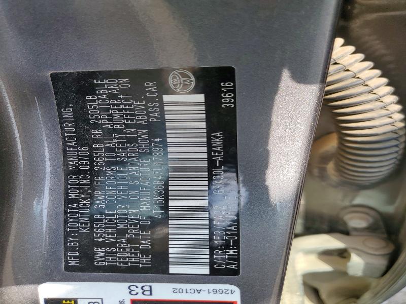 Aukcja sprzedaży 2007 Toyota Avalon Xl/, vin: 4T1BK36B47U178974, numer aukcji: 79515175