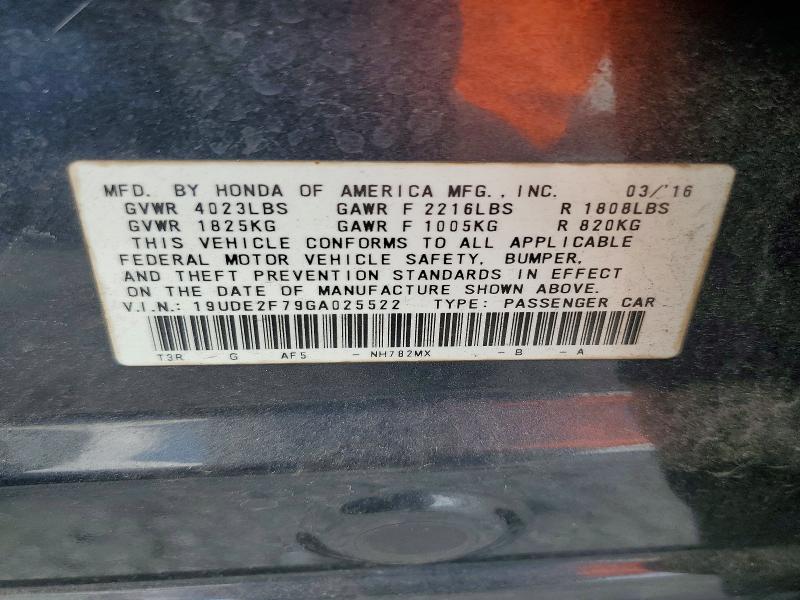 Aukcja sprzedaży 2016 Acura Ilx, vin: 19UDE2F79GA025522, numer aukcji: 79834855