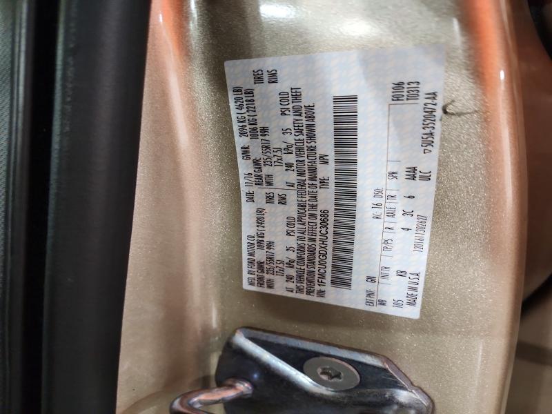 48117716 :رقم المزاد ، 1FMCU0GDXHUC30686 vin ، 2017 Ford Escape مزاد بيع