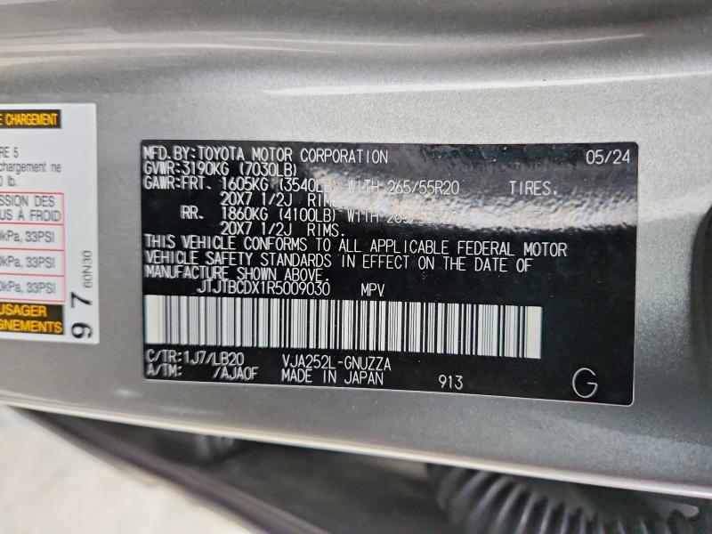 Продажа на аукционе авто 2024 Lexus Gx 550, vin: JTJTBCDX1R5009030, номер лота: 47783186
