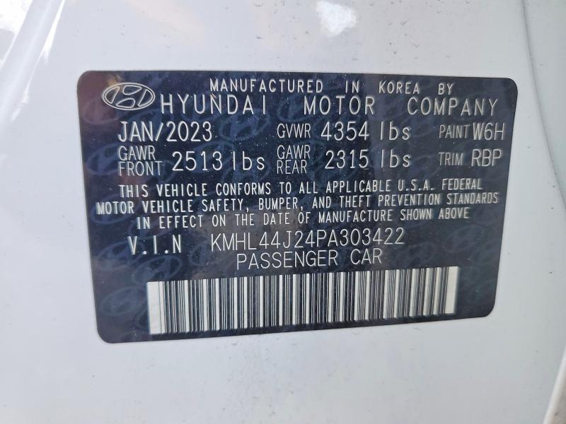 Продаж на аукціоні авто 2023 Hyundai Sonata, vin: KMHL44J24PA303422, номер лоту: 41732136