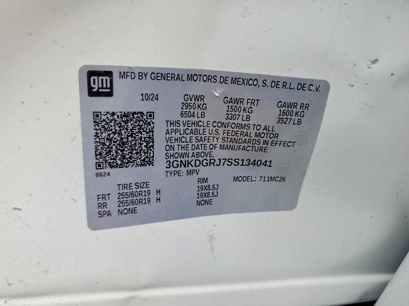 Продажа на аукционе авто 2025 Chevrolet Blazer, vin: 3GNKDGRJ7SS134041, номер лота: 46013376