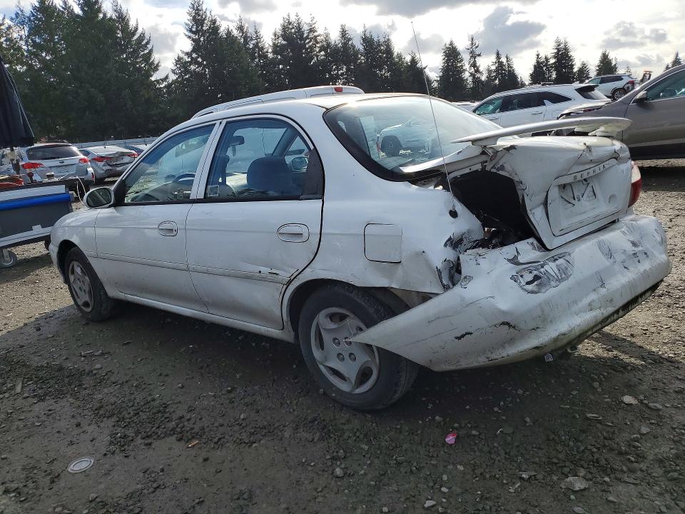 2001 Kia Sephia მანქანა იყიდება აუქციონზე, vin: KNAFB121515049972, აუქციონის ნომერი: 41972576