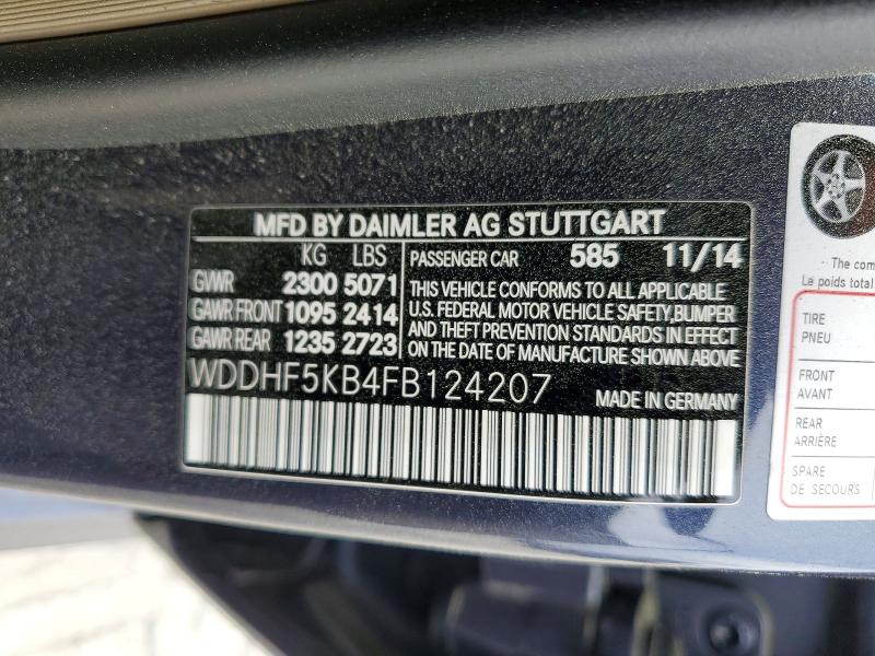 Продажа на аукционе авто 2015 Mercedes-benz E, vin: WDDHF5KB4FB124207, номер лота: 47321926