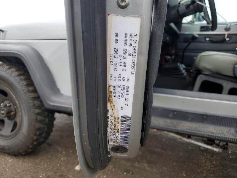 41621676 :رقم المزاد ، 1J4FY29S6RP438796 vin ، 1994 Jeep Wrangler / Yj مزاد بيع