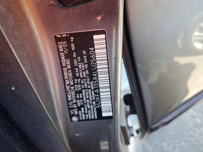 Aukcja sprzedaży 2004 Bmw X5, vin: 5UXFA13584LU25604, numer aukcji: 41850426
