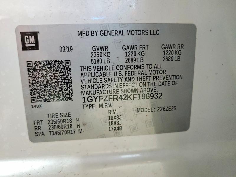 Продаж на аукціоні авто 2019 Cadillac Xt4, vin: 1GYFZFR42KF196932, номер лоту: 46980386