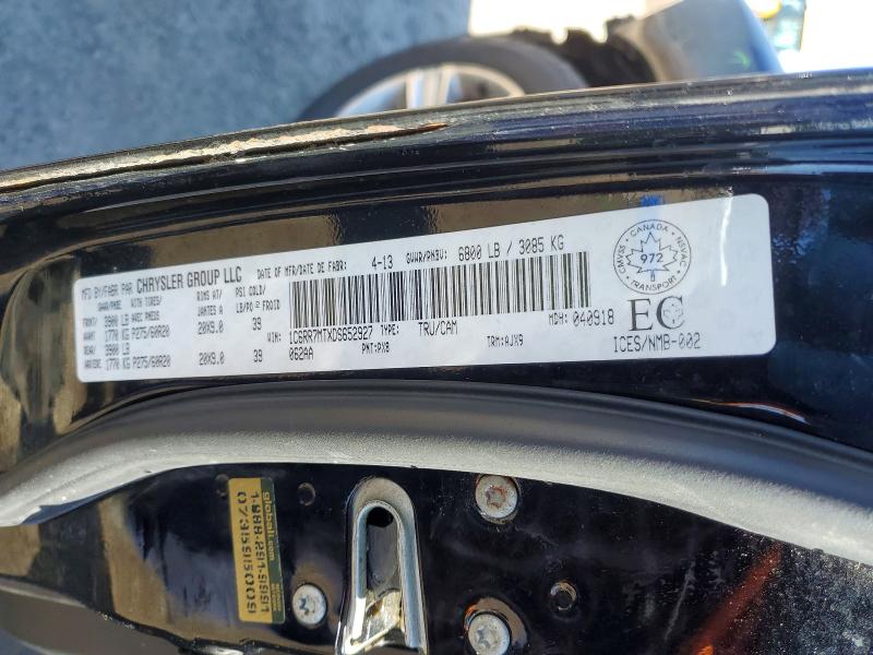 2013 Ram 1500 მანქანა იყიდება აუქციონზე, vin: 1C6RR7MTXDS652927, აუქციონის ნომერი: 47923036