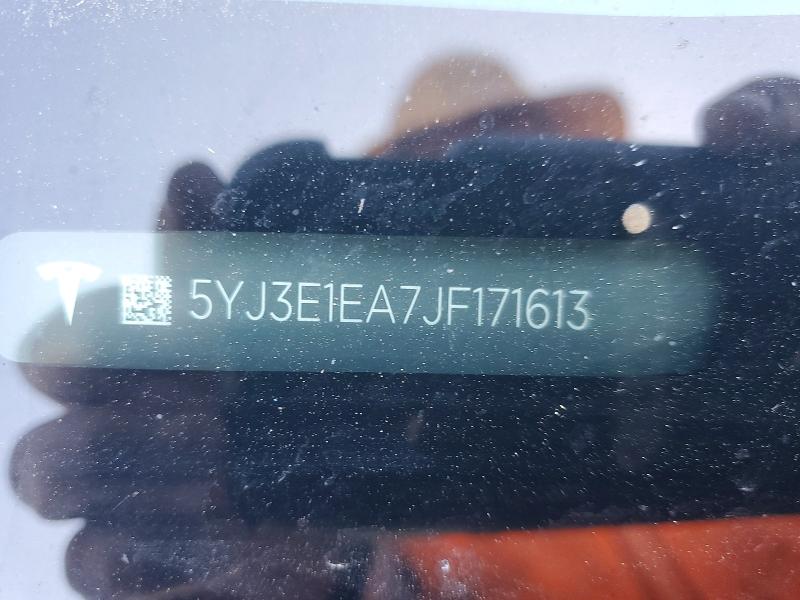 Aukcja sprzedaży 2018 Tesla Model 3, vin: 5YJ3E1EA7JF171613, numer aukcji: 47379596
