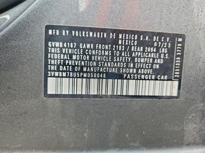 Aukcja sprzedaży 2023 Volkswagen Jetta, vin: 3VWBM7BU5PM058048, numer aukcji: 41941226