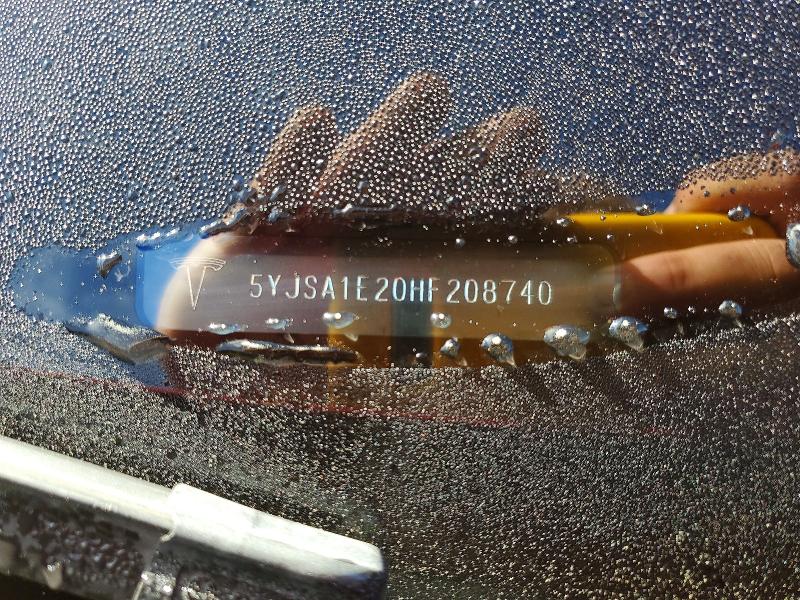Продажа на аукционе авто 2017 Tesla Model S, vin: 5YJSA1E20HF208740, номер лота: 46015516