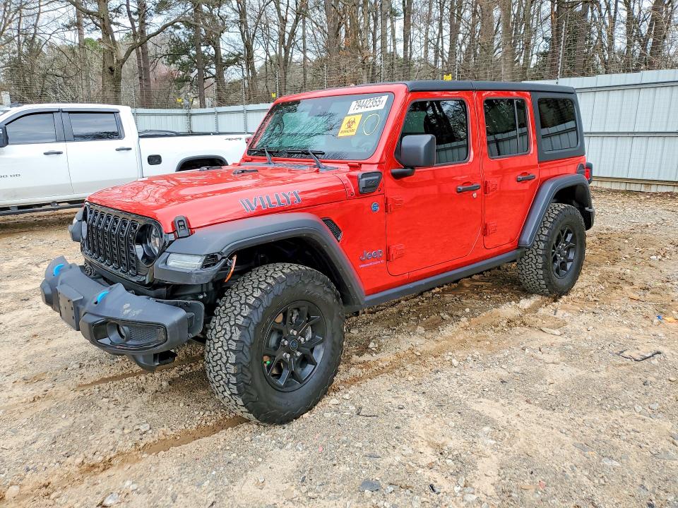 Продажа на аукционе авто 2024 Jeep Wrangler, vin: 1C4RJXN66RW147556, номер лота: 79442355