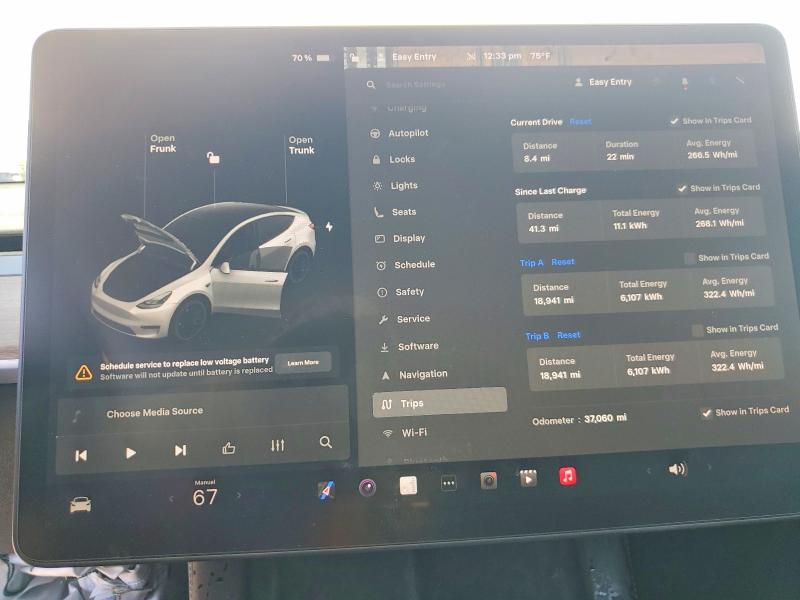 2021 Tesla Model Y მანქანა იყიდება აუქციონზე, vin: 5YJYGDEFXMF273893, აუქციონის ნომერი: 46171996