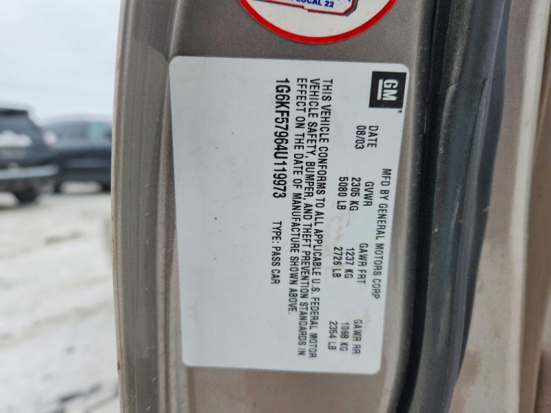 Продажа на аукционе авто 2004 Cadillac Deville, vin: 1G6KF57964U119973, номер лота: 41653976