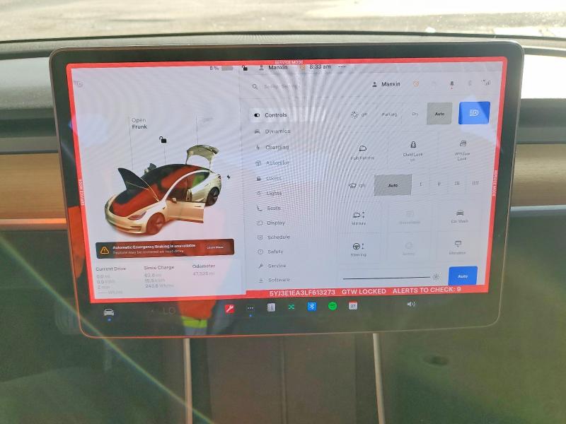 Aukcja sprzedaży 2020 Tesla Model 3, vin: 5YJ3E1EA3LF613273, numer aukcji: 47115106