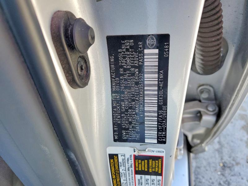 2010 Toyota Avalon მანქანა იყიდება აუქციონზე, vin: 4T1BK3DBXAU357532, აუქციონის ნომერი: 46493976