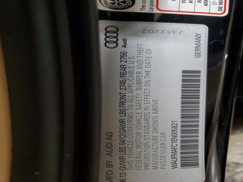 Продаж на аукціоні авто 2014 Audi A6, vin: WAUFMAFC1EN005821, номер лоту: 47585886