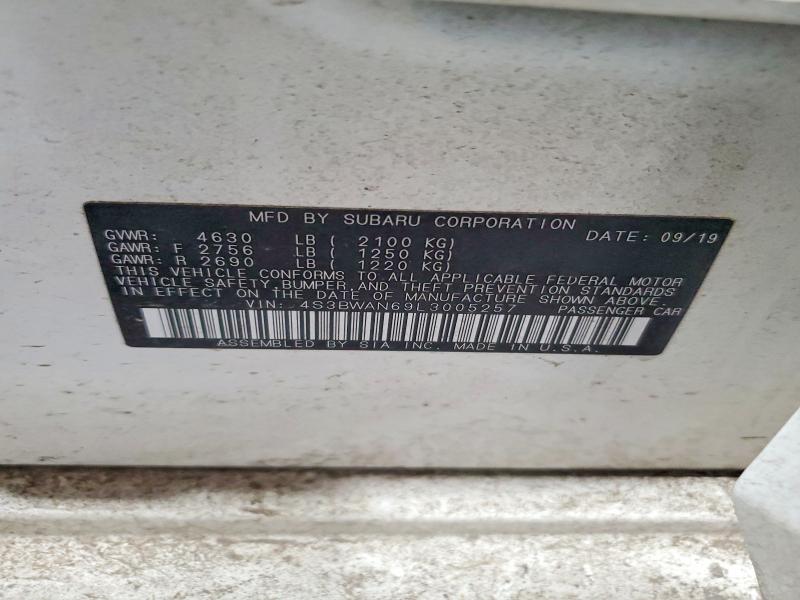 2020 Subaru Legacy მანქანა იყიდება აუქციონზე, vin: 4S3BWAN69L3005257, აუქციონის ნომერი: 47365266