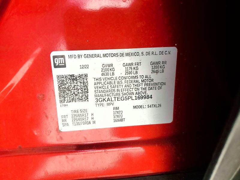 Aukcja sprzedaży 2023 Gmc Terrain, vin: 3GKALTEG5PL169984, numer aukcji: 45480786