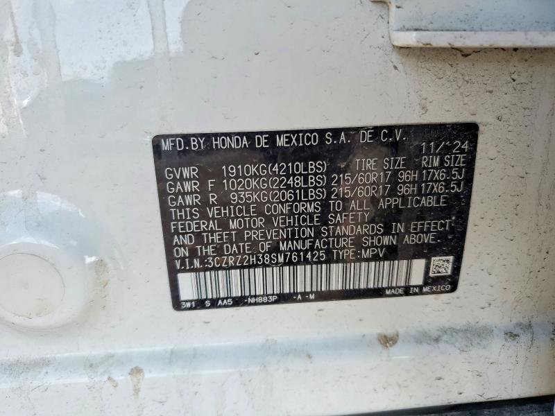 Aukcja sprzedaży 2025 Honda Hr-v, vin: 3CZRZ2H38SM761425, numer aukcji: 46654156