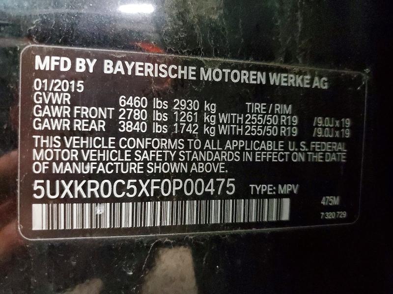 Aukcja sprzedaży 2015 Bmw X5, vin: 5UXKR0C5XF0P00475, numer aukcji: 47773176