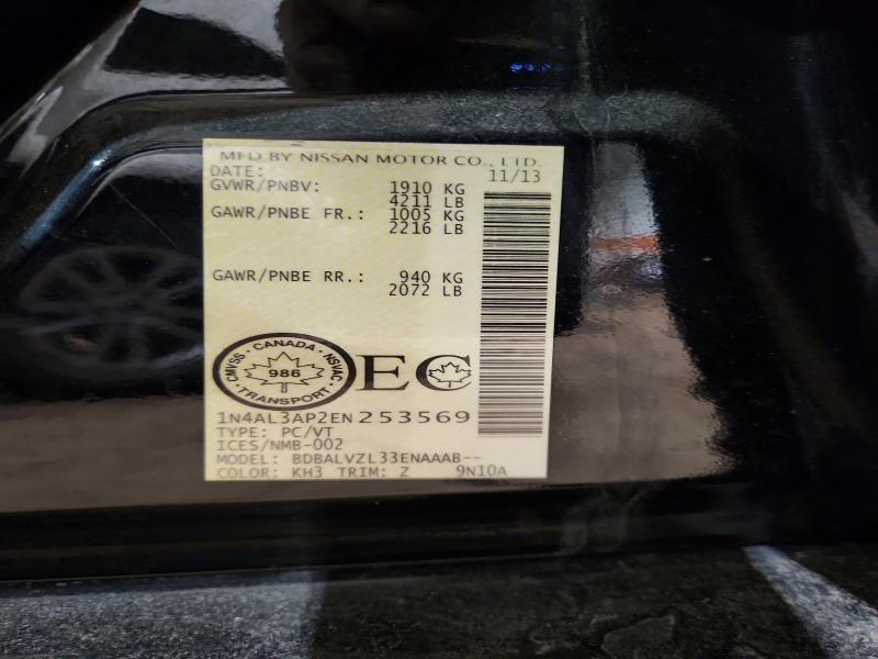 Aukcja sprzedaży 2014 Nissan Altima, vin: 1N4AL3AP2EN253569, numer aukcji: 47756756