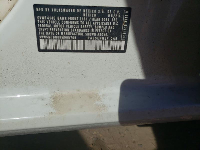 Aukcja sprzedaży 2024 Volkswagen Jetta, vin: 3VW5M7BU0RM005709, numer aukcji: 47054716