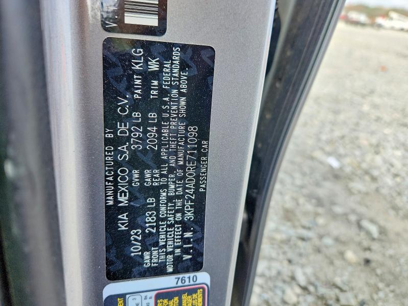 Продажа на аукционе авто 2024 Kia Forte, vin: 3KPF24AD0RE711098, номер лота: 79566925