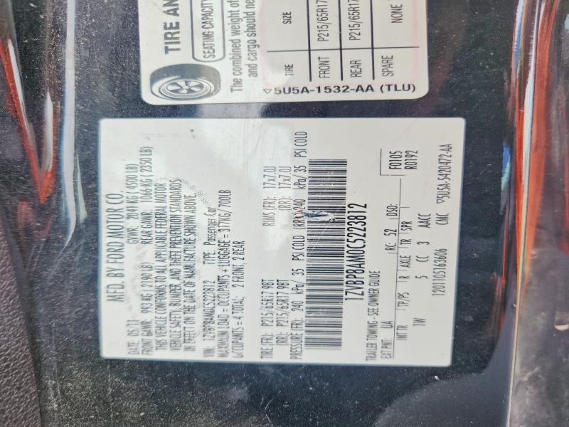 47128436 :رقم المزاد ، 1ZVBP8AM0C5223812 vin ، 2012 Ford Mustang مزاد بيع