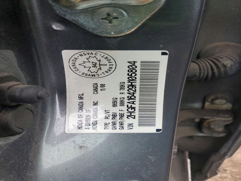Продаж на аукціоні авто 2009 Honda Civic, vin: 2HGFA16429H105804, номер лоту: 47952686