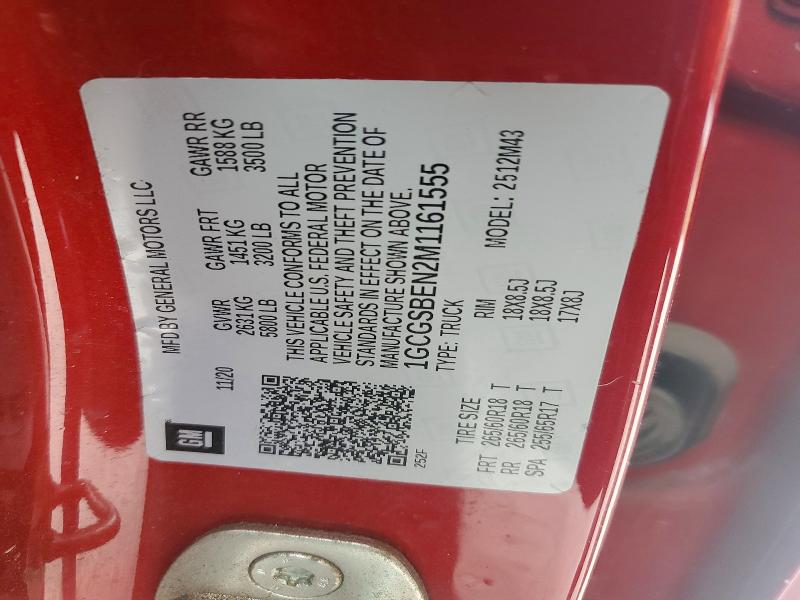 Aukcja sprzedaży 2021 Chevrolet Colorado, vin: 1GCGSBEN2M1161555, numer aukcji: 46955586