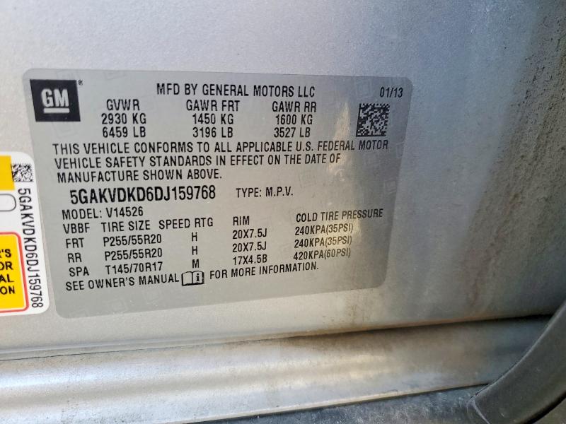 Aukcja sprzedaży 2013 Buick Enclave, vin: 5GAKVDKD6DJ159768, numer aukcji: 79408125